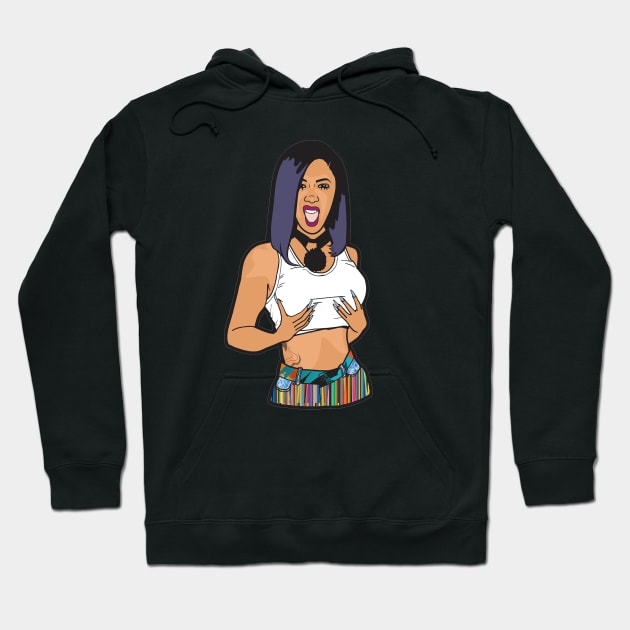 CARDI BOOBS Hoodie by weenoliumco